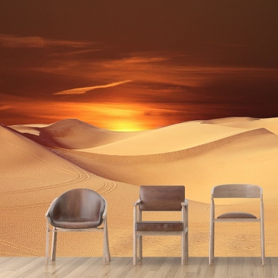Fotografia Decorazione murale del deserto Decorazione murale decorativa resistente alla muffa per soggiorno