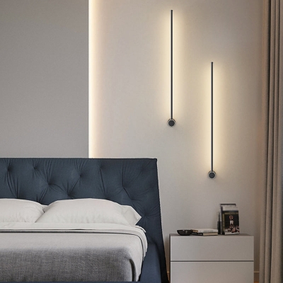 Apparecchi di illuminazione da parete in metallo stile moderno con montaggio a parete lineare multiluce