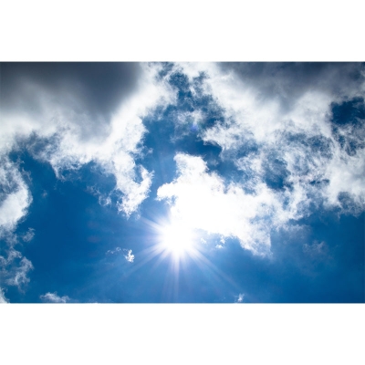 Carta da parati ecologica per soggiorno con fotografia del cielo