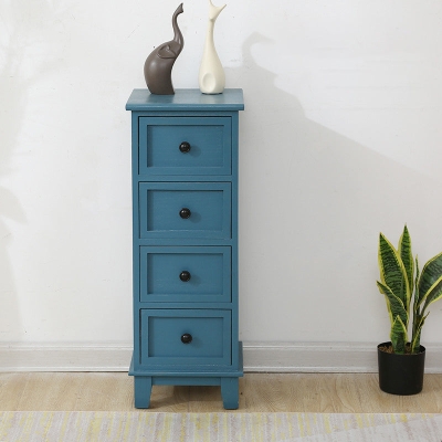 12" B Traditionelle Holz-Dessouskommode Vertikale Aufbewahrungstruhe mit Schubladen