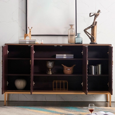 15,6-Zoll-W-Aufbewahrungskommode aus massivem Holz, klassische Glam-Aufbewahrungskommode