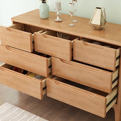 Moderne Kommode aus massivem Holz mit 5/6/7 Schubladen