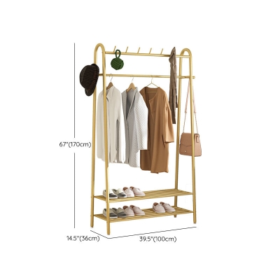Wundersch&ouml;ner Kleiderb&uuml;gel, Kleiderhaken, Metallgarderobe mit Ablagefach