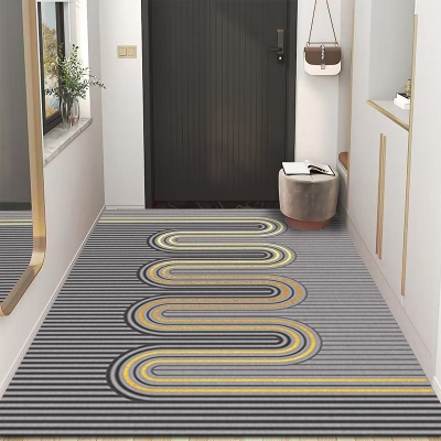 Tappeto per interni stampato geometrico Tappeto rettangolare moderno Tappeto per adulti resistente alle macchie