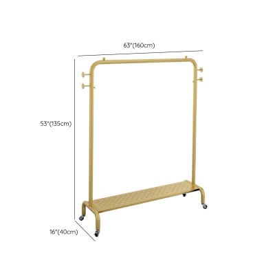 Glam-Garderobe, Kleiderstange, unteres Regal, 4 Haken, Kleiderb&uuml;gel f&uuml;r den Eingangsbereich