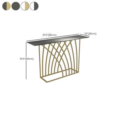 11,8 Zoll breiter Konsolentisch Slate Glam Rechteckige Hallenkonsole