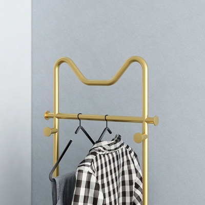 Moderner Metall-Garderobenst&auml;nder, einfarbig, Haken-Design, freistehender Garderobenst&auml;nder
