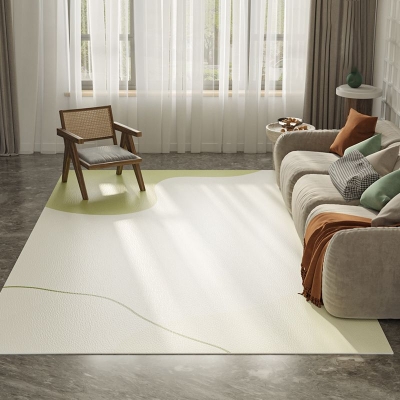 Tappeto moderno a blocchi di colore Tappeto verde in poliestere Tappeto lavabile per la decorazione domestica