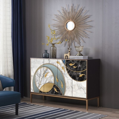 Klassische Glam-Kommode aus massivem Holz, 15,6 Zoll breit