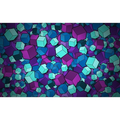 Carta da parati resistente Murale per camera da letto con illustrazioni geometriche contemporanee di animali