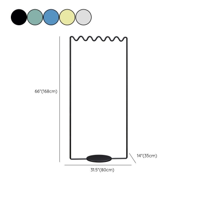 Zeitgen&ouml;ssische Designer-Garderobe aus Metall mit einfarbigem Design