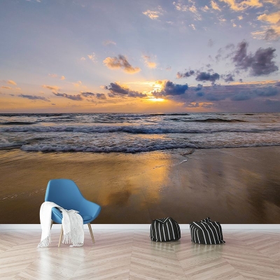 Meer-Strand-Fotografie-Tapete, modernes Wohnzimmer-Wandbild