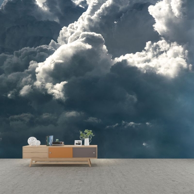 Carta da parati fotografica ecologica Carta da parati murale per soggiorno con cielo