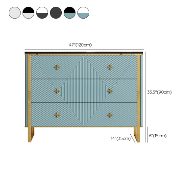 Glam horizontale Doppelkommode aus Stein mit Stauraum f&uuml;r Schlafzimmer