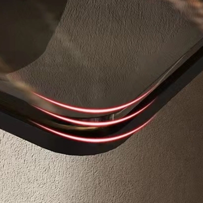 Tavolino da divano moderno in pietra a forma rettangolare di forma rettangolare per ingresso