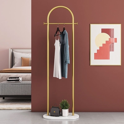 Kit moderno per ingresso appendiabiti con asta appendiabiti per albero in metallo
