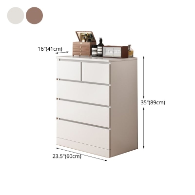 Cassettiera multicassetti Cassetta portaoggetti in legno bianco e marrone da comodino