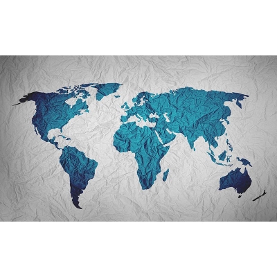 Carta da parati Carta da parati decorativa per soggiorno con mappa fotografica