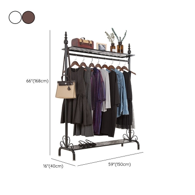 Garderobe im modernen Stil, freistehendes Regaldesign, metallische Garderobe