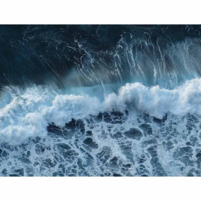 Stampa murale con stampa del mare, tropicale, staccabile e incollabile, resistente alle macchie