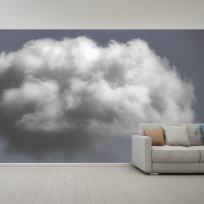 Carta da parati contemporanea con motivo cielo, resistente alle macchie, decorazione fotografica da parete