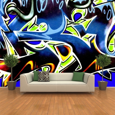 Pittura astratta Illustrazione Murale Carta da parati resistente alla muffa Decorazione murale per camera da letto