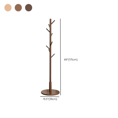 Zeitgen&ouml;ssischer Flurbaum mit Holzrahmen, freistehend, mit Haken f&uuml;r den Eingangsbereich
