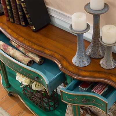 Victoria-Beistelltisch aus Holz, Freiform-Sofa-Konsolentisch f&uuml;r den Flur