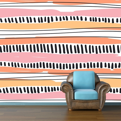 Illustrazione Carta da parati resistente alle macchie Pittura astratta Decorazione murale del soggiorno