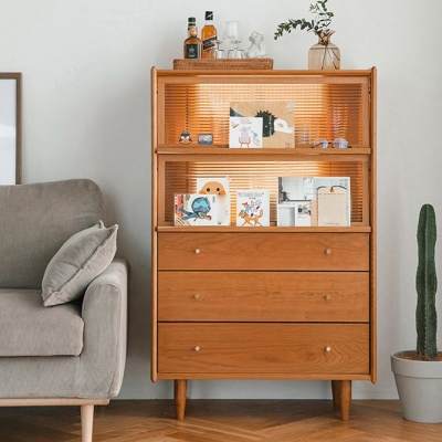 Kommode aus massivem Holz, moderne Kommode ohne Spiegel