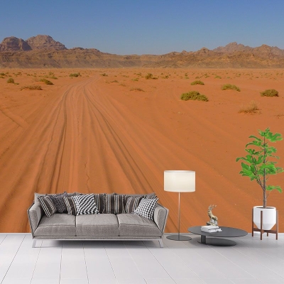 Carta da parati murale per la decorazione della casa con fotografia del deserto rispettosa dell'ambiente
