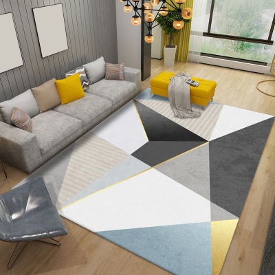 Tappeto Simplicity Diamond Tappeto in poliestere beige Tappeto antimacchia per camera da letto
