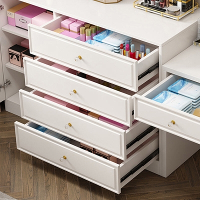 Klassische Glam-Aufbewahrungskommode aus Holz mit Schubladen