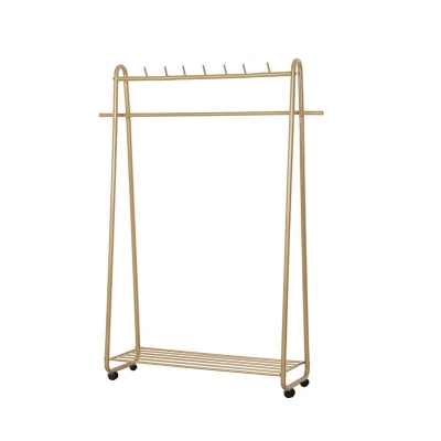 Wundersch&ouml;ne Metallgarderobe, Designer-Aufbewahrungsregale, Garderobe mit Rollen