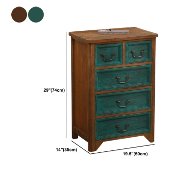 Traditionelle Kommode mit mattem Finish, Schlafzimmer-Massivholzkommode