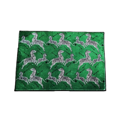 Tappeto con stampa tigre Tappeto in poliestere rettangolare per balcone Tappeto moderno resistente alle macchie