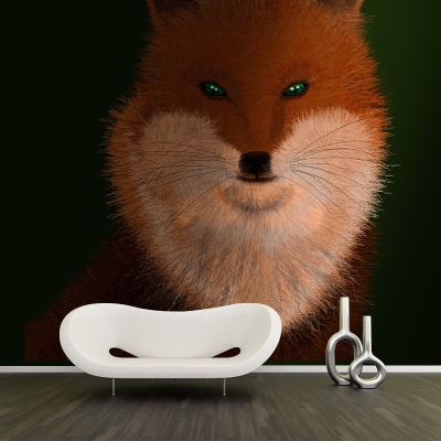 Carta da parati con illustrazione di animali Carta da parati per salotto