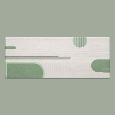 Tappeto in pezzi di colore arancione Tappeto nordico in poliestere resistente alle macchie per camera da letto
