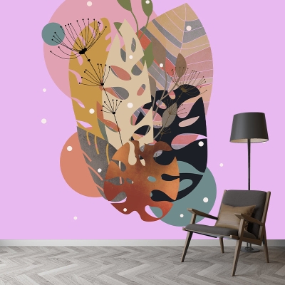 Illustrationskunst-Pflanzenwandbild, feuchtigkeitsbest&auml;ndig f&uuml;r die Wanddekoration