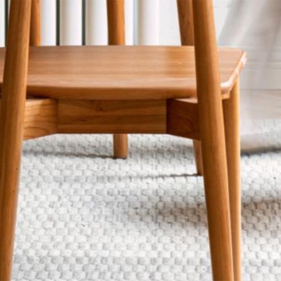 Sedie da pranzo contemporanee senza braccioli in legno con schienale aperto (set da 1/2/4/6/8)