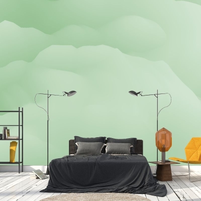 Illustrazione murale resistente alla muffa in stile astratto. Decorazione murale per salotto