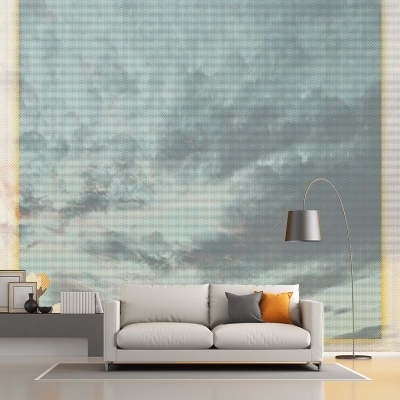 Carta da parati murale ecologica Illustrazione astratta Decorazione murale per interni