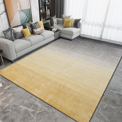 Tappeto moderno arancione scuro Tappeto grafico in poliestere Tappeto lavabile per salotto