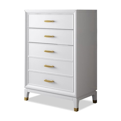 Hochmoderne Doppelkommode, wei&szlig;e Kommode mit Stauraum f&uuml;r das Schlafzimmer
