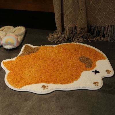 Novit&agrave; Tappeto con motivo animale imitazione cashmere Moderno supporto antiscivolo per interni