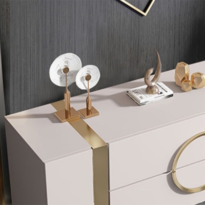 Klassische Glam-Combo-Kommode aus Birkenholz mit Stauraum f&uuml;r das Schlafzimmer