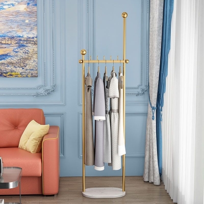 Brillanter Kleiderb&uuml;gel aus Metall, einfarbig, Kleiderhaken, Garderobe f&uuml;r Schlafzimmer