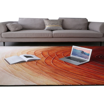 Tappeto grafico verde scuro Tappeto moderno in poliestere Tappeto resistente alle macchie per la decorazione domestica