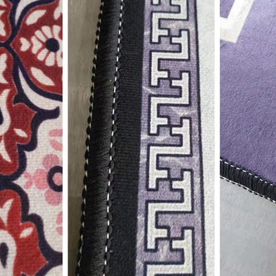 Tappeto dalla linea moderna Tappeto da interni in poliestere grigio resistente agli strappi per salotto