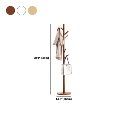 Hall Tree Modern Hooks Freistehender Kleiderb&uuml;gel aus massivem Holz im Schlafzimmer